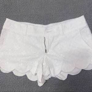 White Lace Lilly Pulitzer shorts